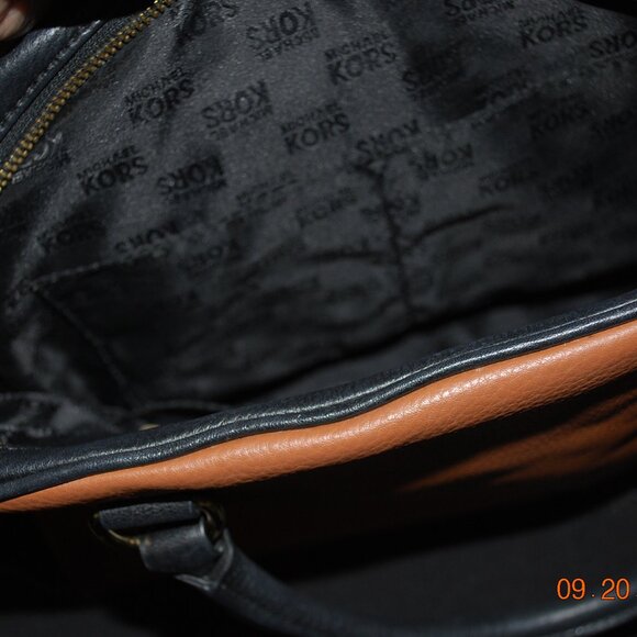 Michael Kors Black & Tan bag - Picture 3 of 9